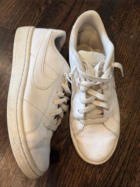Nike Court Royale Women's White Leather Lace-Up Sneakers